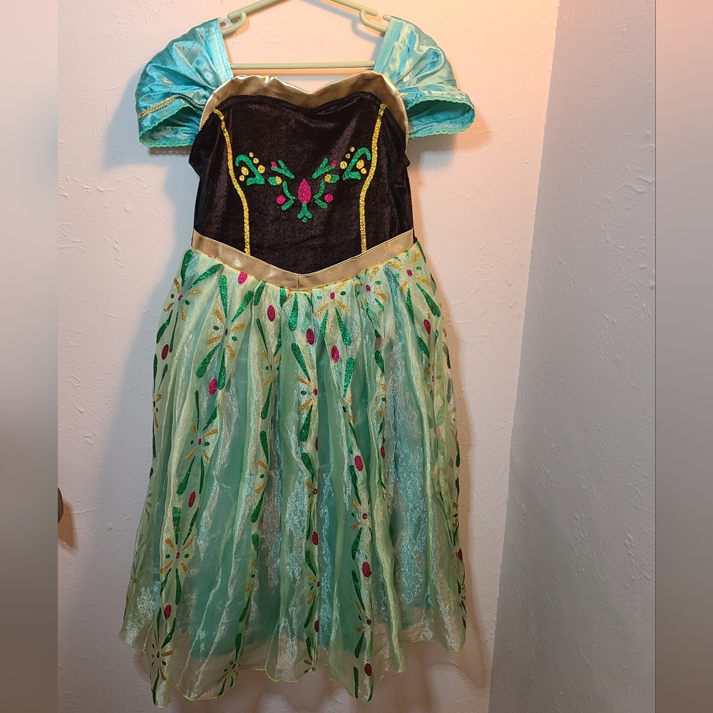 Vogue Fashion Little Girls Frozen Princess Anna Costume Dress Size 130cm/51"~Sz7